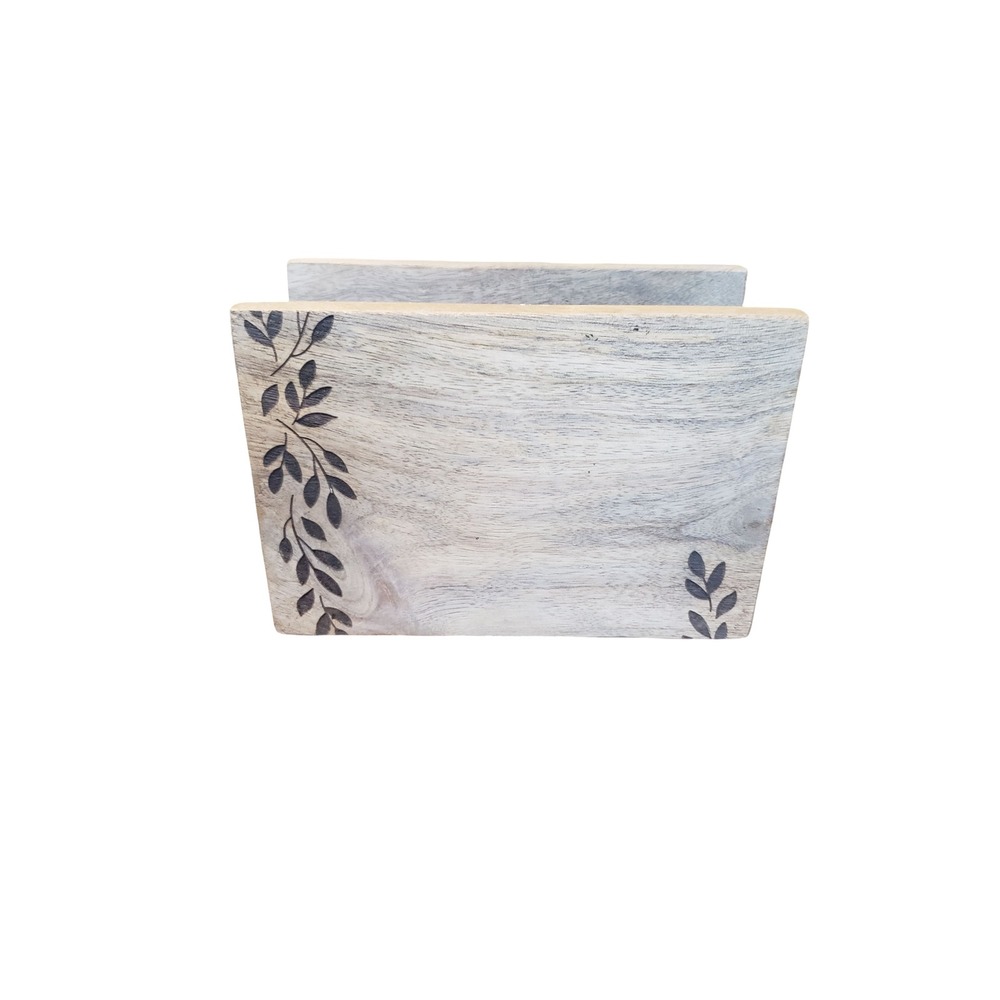 Mary & Martha Wonderful Blessings Wood Napkin Holder Phil 4:19 Farmhouse Decor - Picture 3 of 4
